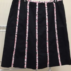 Black and pink a-line skirt